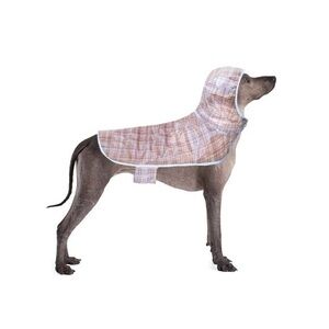 Packed Party Raincoat for Dogs, Grid, XS